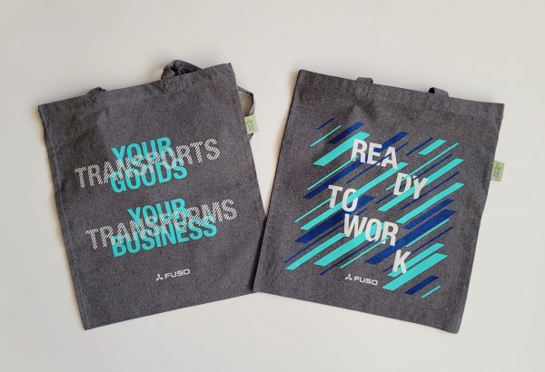 Grey cotton-bags MAKES e WORK / READY TO WORK